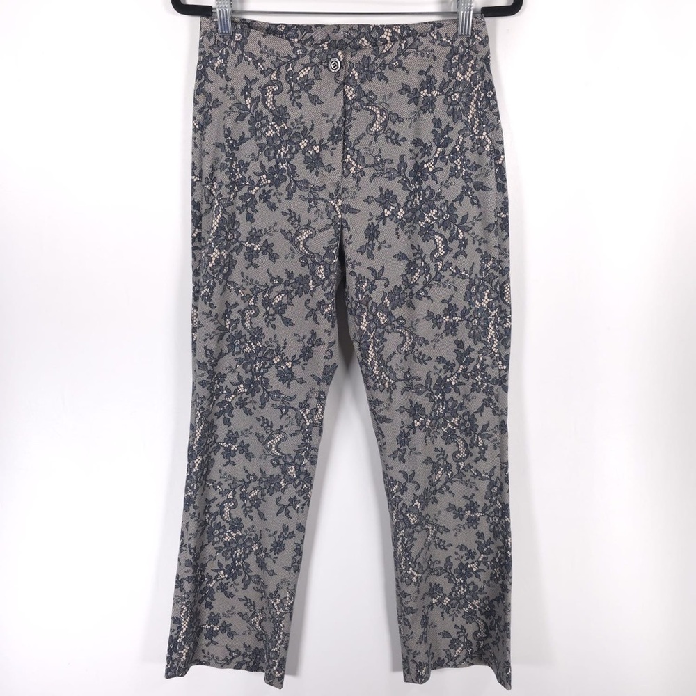 Signé PARIS MADE‎ IN FRANCE 🇫🇷 Floral Lace Pants Trousers Size 40 US 8